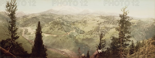 Marshall Pass, Colorado; William Henry Jackson, American, 1843 - 1942, Colorado, United States; 1899; Photochrom print