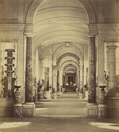 Hall of the Candelabra - Vatican; Robert Macpherson, Scottish, 1811 - 1872, 1860s; Albumen silver print