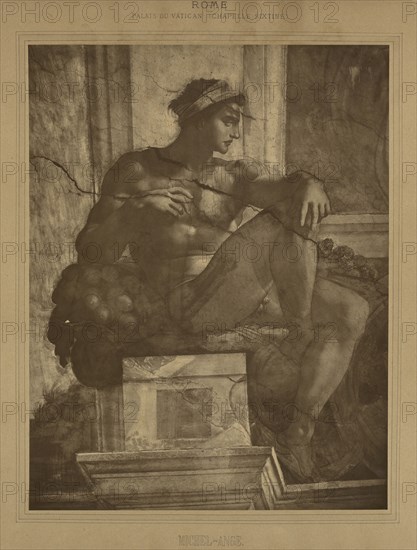 Rome - Palais du Vatican, Chapelle Sixtine, Michel-Ange; Adolphe Braun, French, 1811 - 1877, France; about 1869; Carbon print