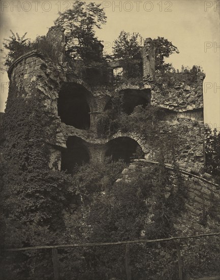 Heidelberg Castle; Adolphe Braun, French, 1811 - 1877, France; about 1860 - 1875; Carbon print; 46.1 x 36.5 cm