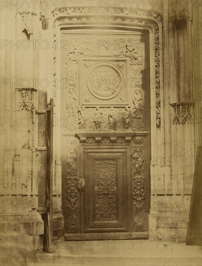 Church Doorway; Bisson Frères, French, active 1840 - 1864, France; 1852 - 1864; Albumen silver print