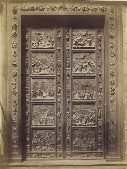 Baptistry of San Giovanni Doors; Fratelli Alinari, Italian, founded 1852, Florence, Italy; 1850s; Albumen silver print