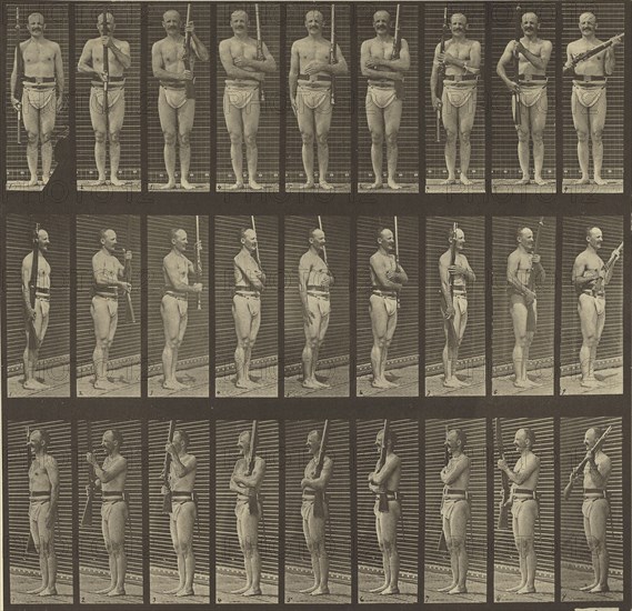 Animal Locomotion; Eadweard J. Muybridge, American, born England, 1830 - 1904, 1887; Collotype; 26.2 x 27 cm