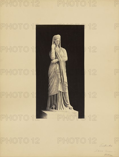 Pudicitia, by Giacomo Brogi; James Anderson, British, 1813 - 1877, Rome, Italy; about 1845 - 1855; Albumen silver print