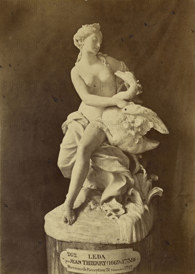 Leda and the Swan, by Thierry; Tommaso Cuccioni, Italian, 1790 - 1864, Paris, France; about 1852 - 1864; Albumen silver print