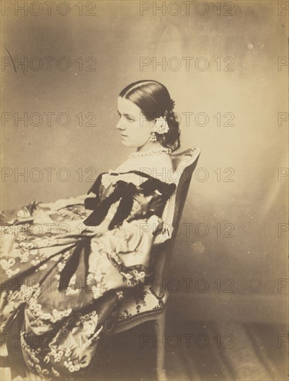 Portrait of a Woman seated in profile; Paul De Gaillard, French, before 1810 - 1890, France; about 1850 - 1860; Salted paper