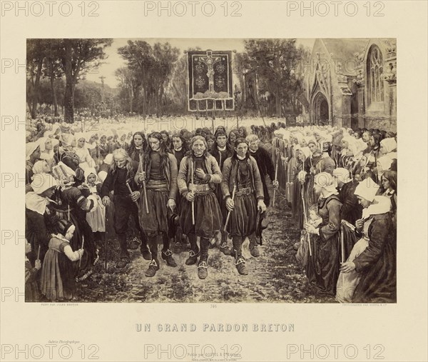 Un Grand Pardon Breton by Jules Breton; Goupil & Cie., French, active 1839 - 1860s, 1862 -1865; Albumen silver print