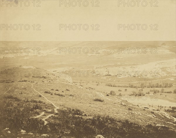 Valley of Inkermann II; Roger Fenton, English, 1819 - 1869, 1855; published February 29, 1856; Salted paper print; 20.5 × 26 cm