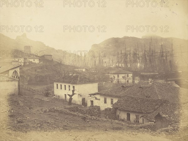 Balaklava, looking seawards; Roger Fenton, English, 1819 - 1869, 1855; published February 29, 1856; Salted paper print