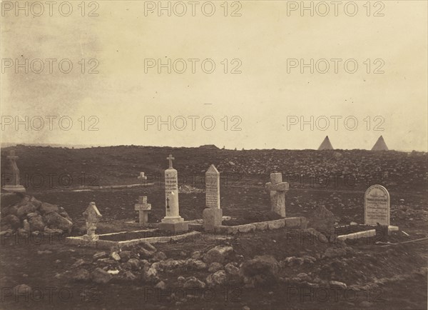 Cemetery, Cathcarts Hill; Roger Fenton, English, 1819 - 1869, 1855; published March 25, 1856; Salted paper print