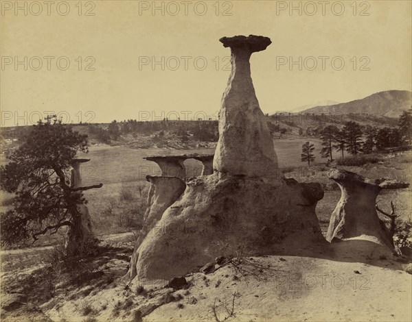 The Ute Medicine Monument, Monument Park; Frank Jay Haynes, American, 1853 - 1921, about 1880s; Albumen silver print