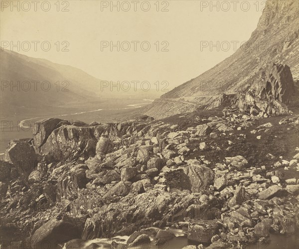 Rocks at the head of Glyn Francon; Roger Fenton, English, 1819 - 1869, 1858; Albumen silver print