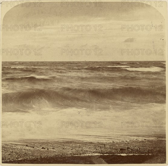 Waves; A. Foncelle, French, active about 1870, about 1870; Albumen silver print