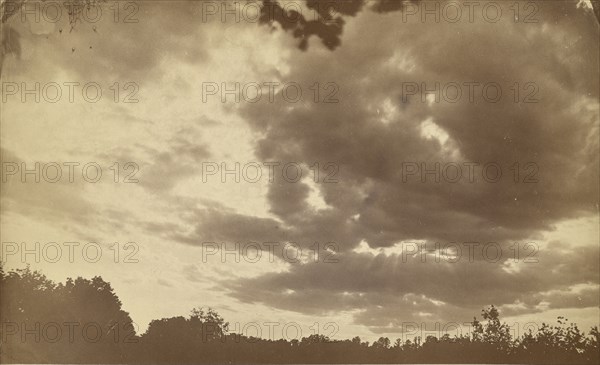 Cloud study; American; about 1870 - 1890; Albumen silver print