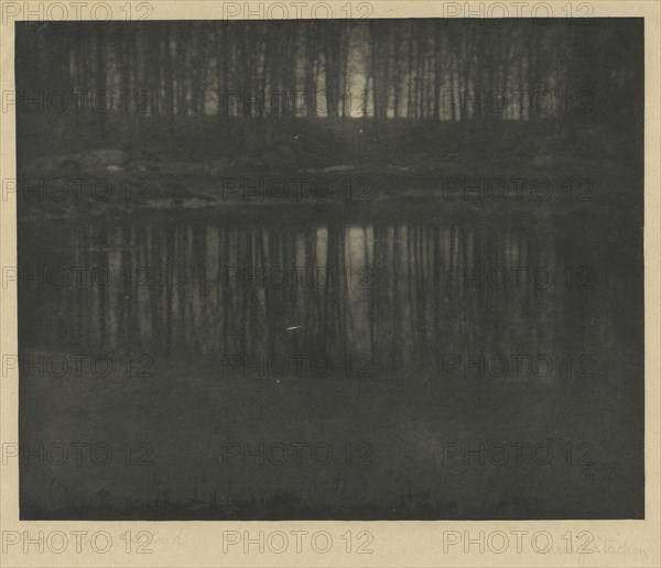 Moonlight: The Pond; Edward Steichen, American, born Belgium, 1879 - 1973, negative 1904; print 1906; Photogravure