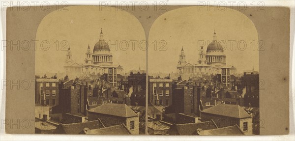Saint Paul's Cathedral; British; about 1860; Albumen silver print