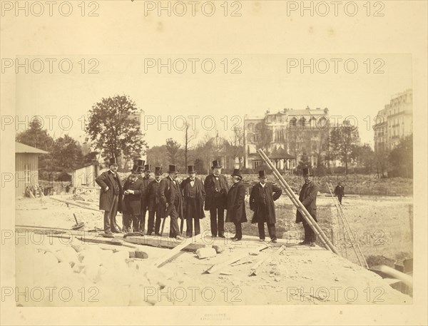 Visit of the commisioners; Louis-Émile Durandelle, French, 1839 - 1917, May 3, 1887; Albumen silver print