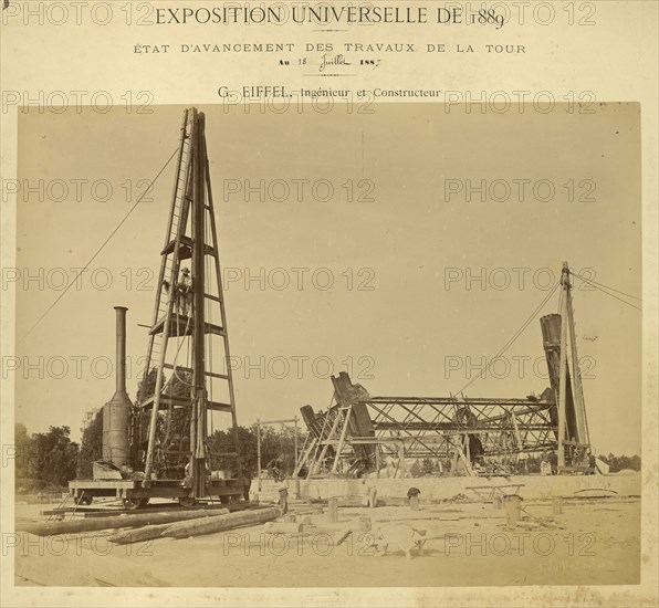 Pier no. 2; Louis-Émile Durandelle, French, 1839 - 1917, July 18, 1887; Albumen silver print