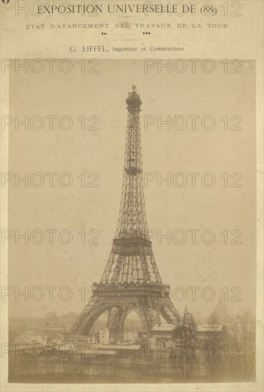 The Eiffel Tower; Louis-Émile Durandelle, French, 1839 - 1917, March 22, 1889; Albumen silver print