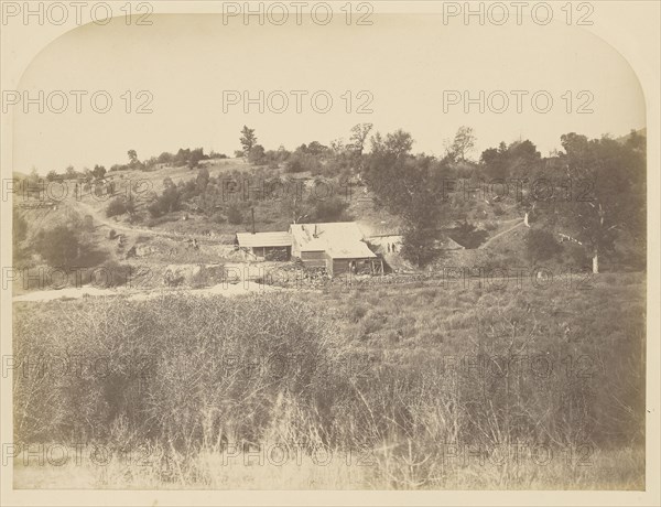 Agua Fria Mill; Carleton Watkins, American, 1829 - 1916, 1860; Salted paper print; 31.3 x 41.6 cm 12 5,16 x 16 3,8 in