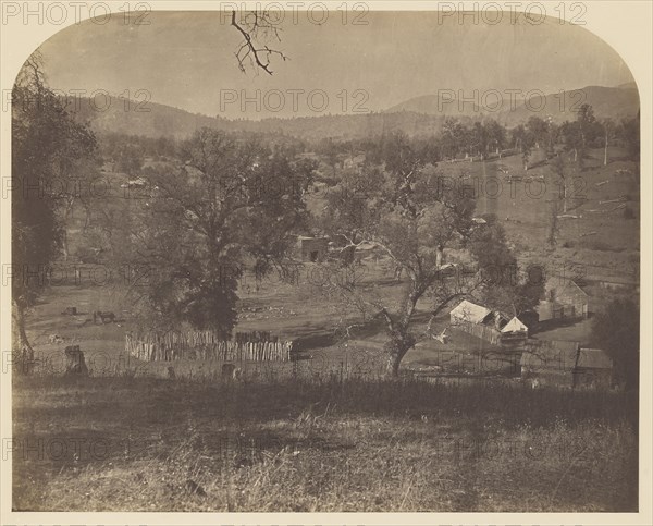 Bridgeport - East; Carleton Watkins, American, 1829 - 1916, 1860; Salted paper print; 33.2 x 41.3 cm 13 1,16 x 16 1,4 in