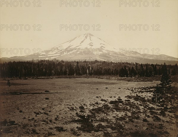 Mt. Shasta from the North. Cal. , Mount Shasta, North; Carleton Watkins, American, 1829 - 1916, 1867; Albumen silver print