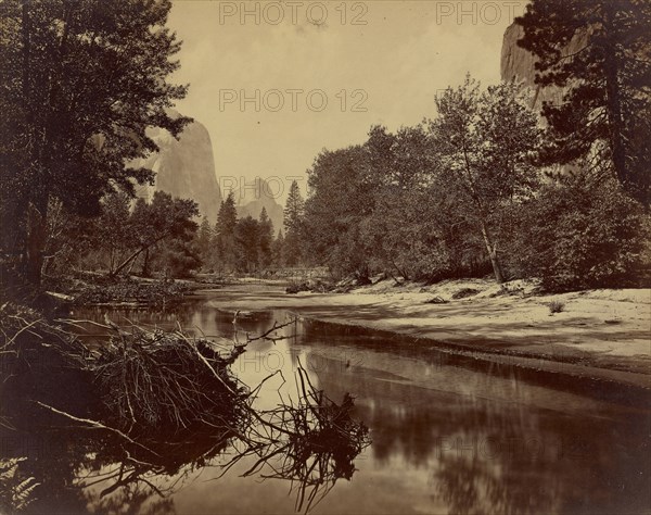 Sylvan Bar. The Valley of the Yosemite; Eadweard J. Muybridge, American, born England, 1830 - 1904, Yosemite, California