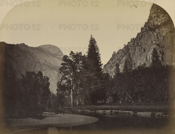 Camp Grove - Yo Semite; Carleton Watkins, American, 1829 - 1916, Yosemite, California, United States; 1861; Albumen silver