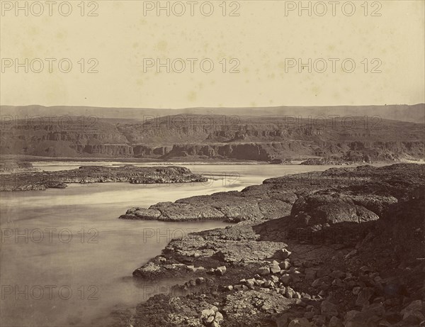 The Passage of the Dalles, Columbia River; Carleton Watkins, American, 1829 - 1916, Oregon, United States; 1867; Albumen silver