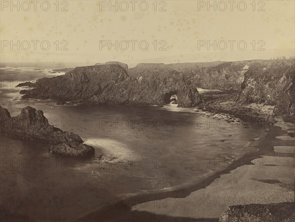 View of the Pacific Coast , Mendocino Coast; Carleton Watkins, American, 1829 - 1916, United States; post 1863; Albumen silver