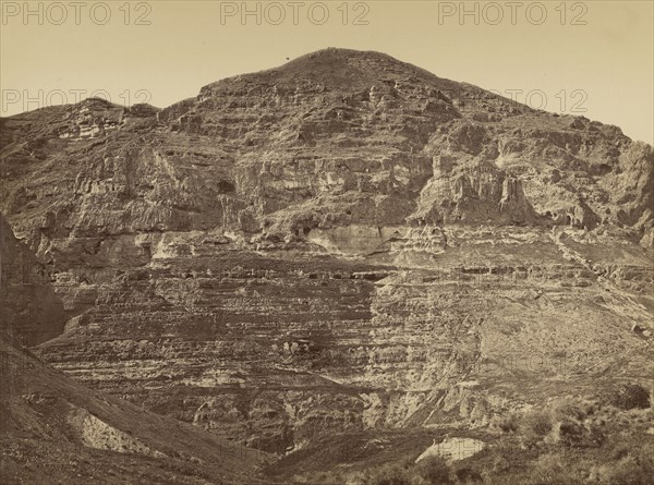 Montagne de la Quarantaine, Palestine; Félix Bonfils, French, 1831 - 1885, Palestine; 1870 - 1879; Albumen silver print