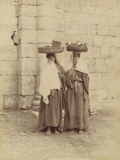 Femmes de Siloé, Palestine; Félix Bonfils, French, 1831 - 1885, Palestine, Israel; 1867 - 1870; Albumen silver print