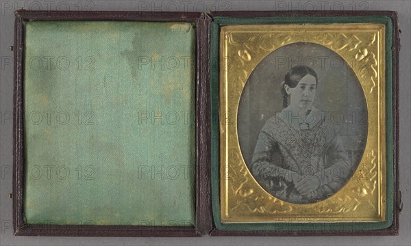 Portrait of a Seated Young Woman; John Plumbe Jr., American, born United Kingdom, 1809 - 1857, about 1842; Daguerreotype