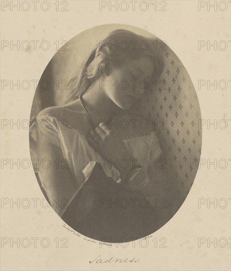 Sadness; Julia Margaret Cameron, British, born India, 1815 - 1879, Freshwater, Isle of Wight, England; 1864; Albumen silver
