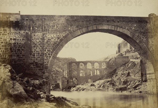 Juanelo waterworks; Charles Clifford, English, 1819,1820 - 1863, 1857; Albumen silver print