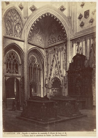 Chapelle et sepulcres du connetable D. Alvaro de Luna et de,sa femme, dans la cathedrale de Tolde., au Musee National, Juan