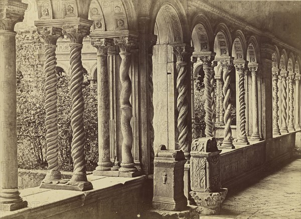 Cloister, San Paolo - Rome; Tommaso Cuccioni, Italian, 1790 - 1864, 1850 - 1859; Albumen silver print