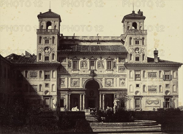 Villa Medici - Rome; Tommaso Cuccioni, Italian, 1790 - 1864, 1850 - 1859; Albumen silver print