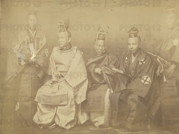 Members of the First Japanese Mission to the United States; Alexander Gardner, American, born Scotland, 1821 - 1882, and Mathew