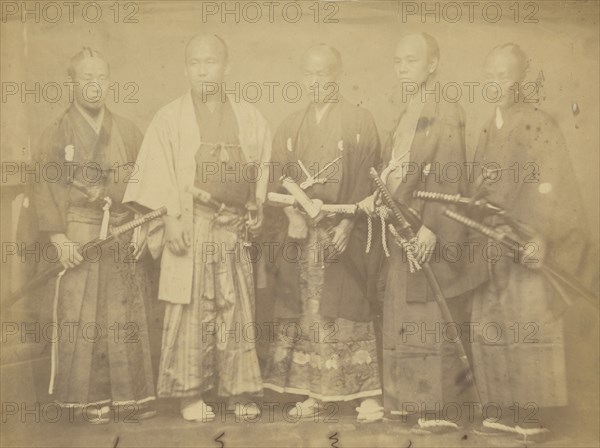 Members of the First Japanese Mission to the United States; Alexander Gardner, American, born Scotland, 1821 - 1882, and Mathew