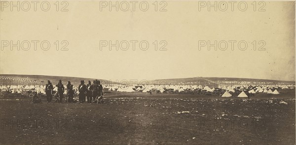 Picquet House, Cathcarts, Hill, from General Bosquets Quarters; Roger Fenton, English, 1819 - 1869, 1855; Salted paper print