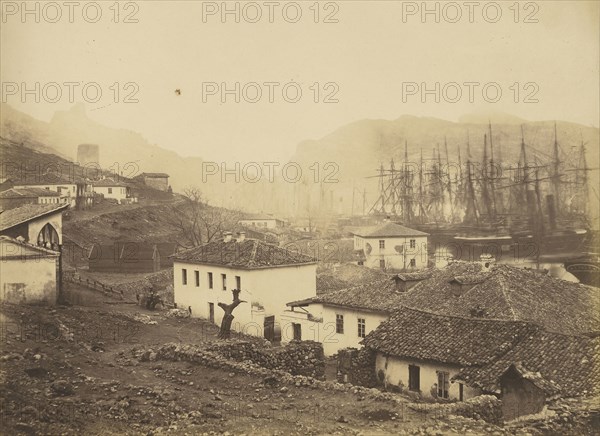 Balaklava, looking seawards; Roger Fenton, English, 1819 - 1869, 1855; Salted paper print; 26.2 x 35.7 cm 10 5,16 x 14 1,16 in