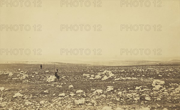 Plateau of Sebastopol IX; Roger Fenton, English, 1819 - 1869, Crimea; 1855; Salted paper print; 21.3 x 34.8 cm