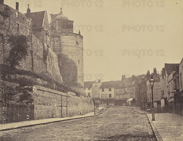 Windsor Castle - the Curfew Tower from Thames Street; Arthur James Melhuish, English, 1829 - 1895, Windsor, Great Britain; 1856