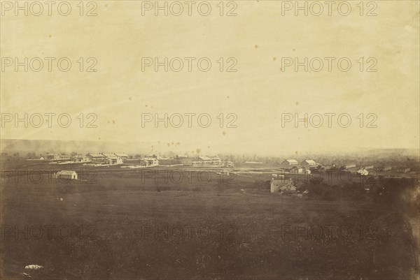 Fort Riley, Kansas; Alexander Gardner, American, born Scotland, 1821 - 1882, 1867; Albumen silver print