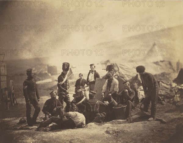 Cooking House of the 8th Hussars; Roger Fenton, English, 1819 - 1869, negative 1855; print January 1, 1856; Salted paper print