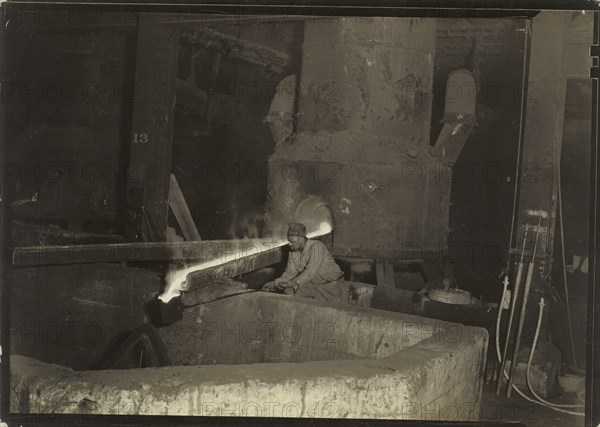 Black Steel Worker Baldwin Locomotive Works, Eddystone, Pennsylvania; Lewis W. Hine, American, 1874 - 1940, Eddystone