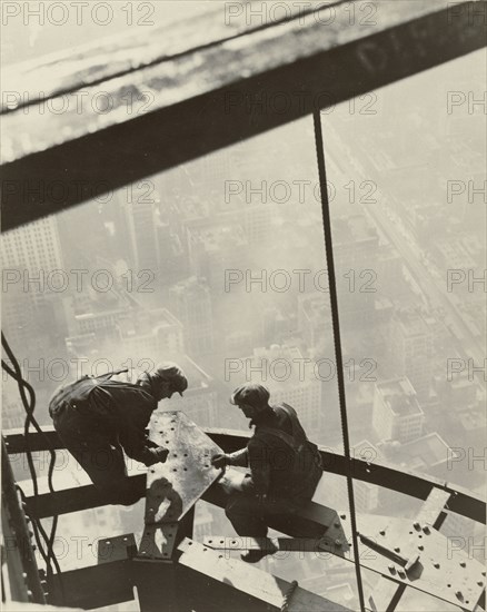 Empire State Building, New York; Lewis W. Hine, American, 1874 - 1940, New York, New York, United States; 1931; Gelatin silver
