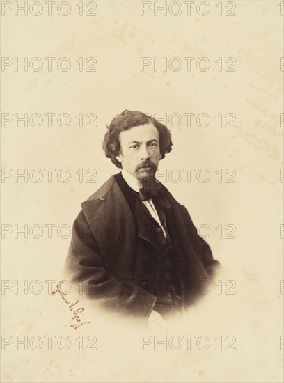 Self-portrait; Gustave Le Gray, French, 1820 - 1884, Paris, France; about 1855; Albumen silver print