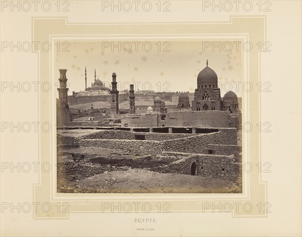 Égypte, Egypt, Citadelle du Caire; Félix Bonfils, French, 1831 - 1885, Alais, France; 1877; Tinted Albumen silver print